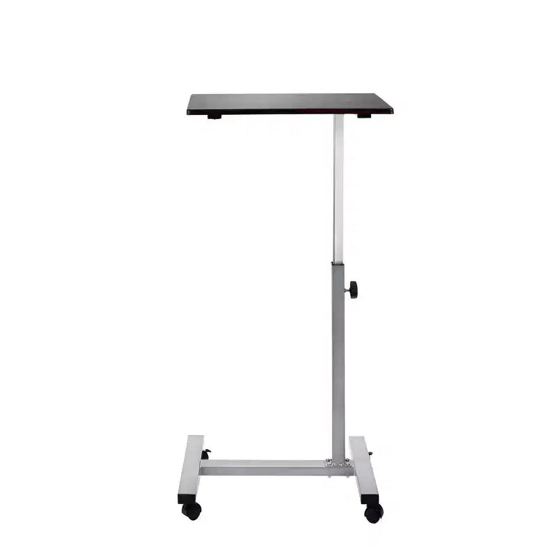 Carrello da Tavolo Mobile Regolabile in Altezza 23,6" Airlift Overbed Noce - Seville Classics: Supporto per Laptop da Letto d'Ospedale