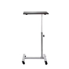 Carrello da Tavolo Mobile Regolabile in Altezza 23,6" Airlift Overbed Noce - Seville Classics: Supporto per Laptop da Letto d'Ospedale