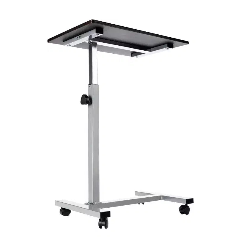 Carrello da Tavolo Mobile Regolabile in Altezza 23,6" Airlift Overbed Noce - Seville Classics: Supporto per Laptop da Letto d'Ospedale