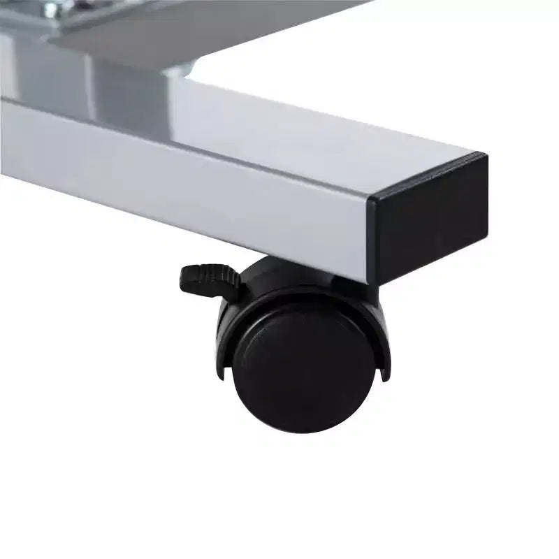 Carrello da Tavolo Mobile Regolabile in Altezza 23,6" Airlift Overbed Noce - Seville Classics: Supporto per Laptop da Letto d'Ospedale