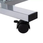 Carrello da Tavolo Mobile Regolabile in Altezza 23,6" Airlift Overbed Noce - Seville Classics: Supporto per Laptop da Letto d'Ospedale