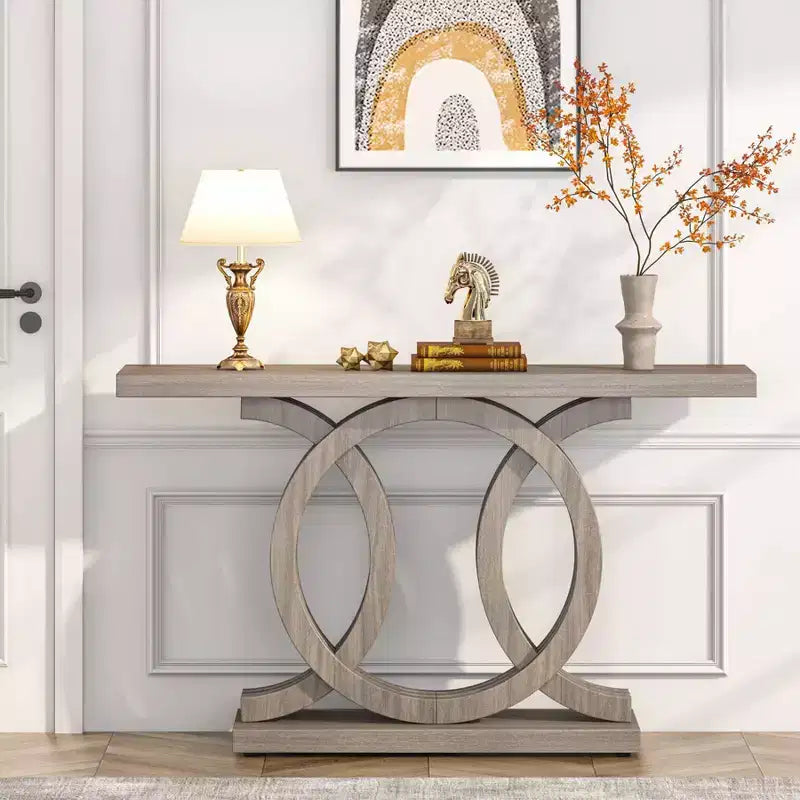 LITTLE TREE Tavolo Consolle da Fattoria da 55" Grigio