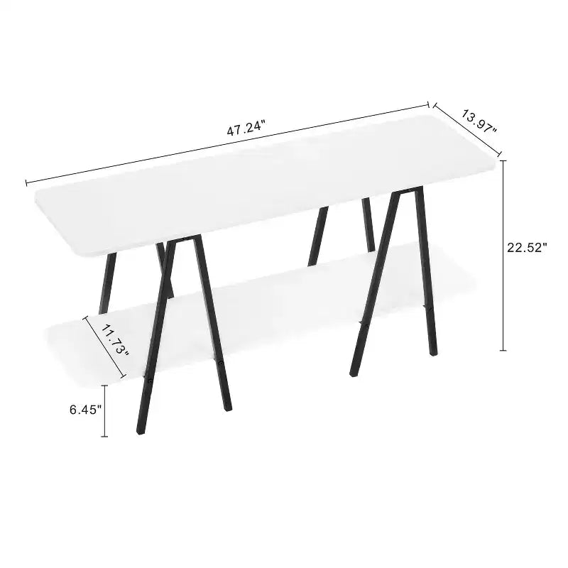 Manhattan Comfort Credenza Moderna Celine da 47,24", Colore Bianco