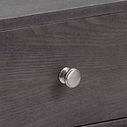 Acme Furniture Tavolino d'Appoggio Iban Quercia Grigia/Finitura Cromata