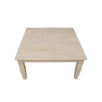 Tavolino da Caffè Java Square Legno/Marrone Chiaro - International Concepts: Legno Duro Grezzo, Stile Rustico, Alto 46 cm