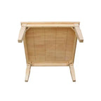 Tavolino da Caffè Java Square Legno/Marrone Chiaro - International Concepts: Legno Duro Grezzo, Stile Rustico, Alto 46 cm