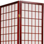 Paravento Shoji a 6 Pannelli, Altezza 122 cm - Palissandro: Oriental Furniture, Telaio in Legno Duro, Ferramenta in Metallo, Nessun Montaggio Richiesto