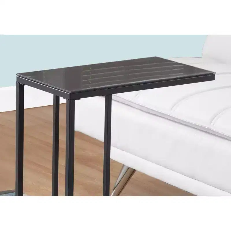 Tavolino d'appoggio con piano a specchio - Nero - EveryRoom