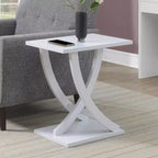 Tavolino laterale Newport Criss-Cross Breighton Home, bianco