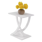 Tavolino laterale Newport Criss-Cross Breighton Home, bianco