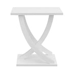 Tavolino laterale Newport Criss-Cross Breighton Home, bianco
