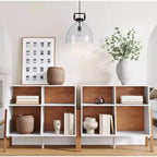 Nathan James Set di 2 Console con Cubby Telos Bianche
