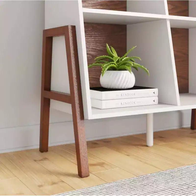 Nathan James Set di 2 Console con Cubby Telos Bianche