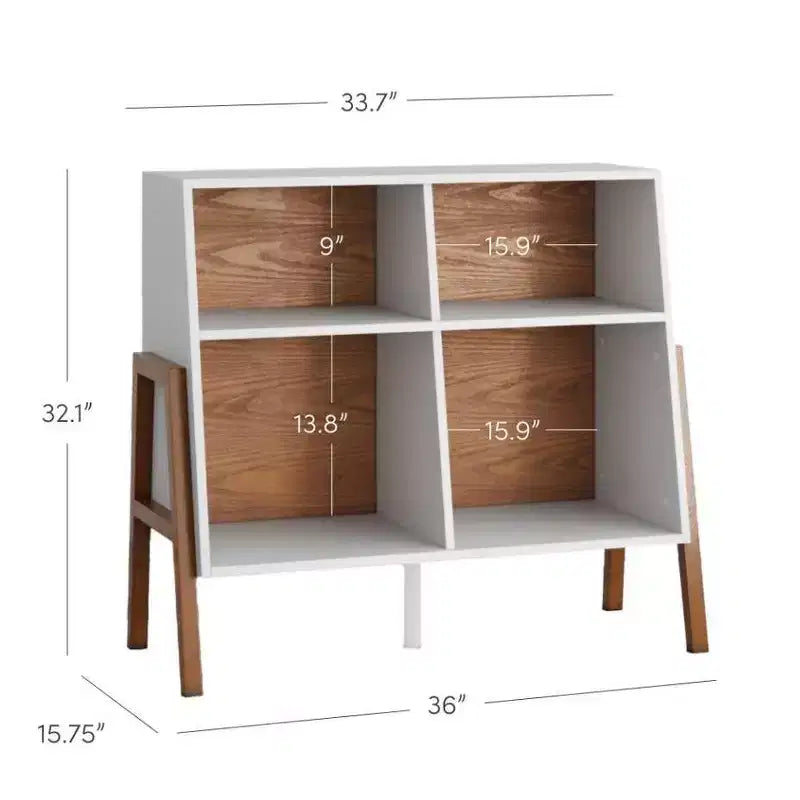 Nathan James Set di 2 Console con Cubby Telos Bianche