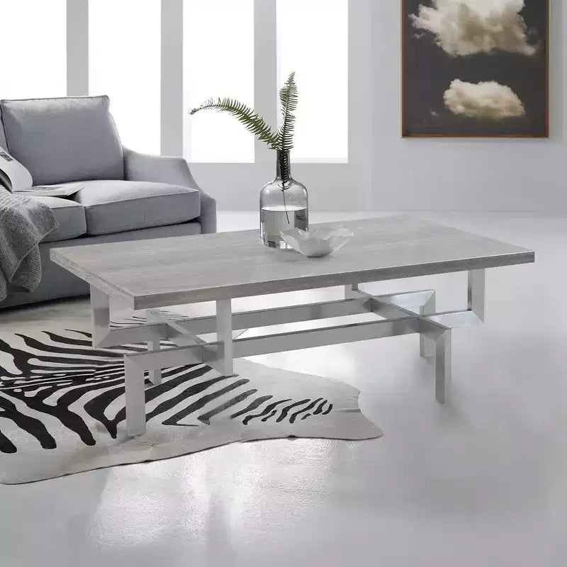 Tavolino da caffè Illusion Wood grigio - Armen Living