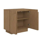 Nathan James Set di 4 consolle Iris in legno ad arco con ante, marrone