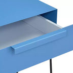 Tavolino Loftis in Stile Moderno Blu - HOMES: Inside + Out: Base in Metallo Geometrica, Piano Rettangolare