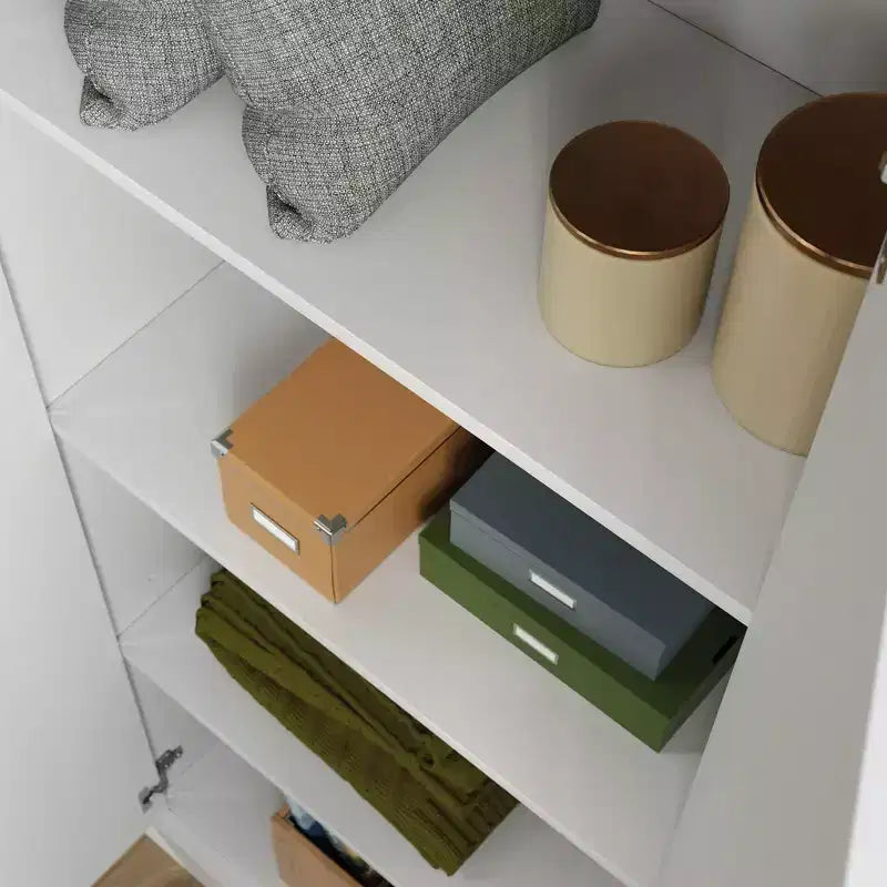 Armadietto portaoggetti a 2 ante Sauder, bianco