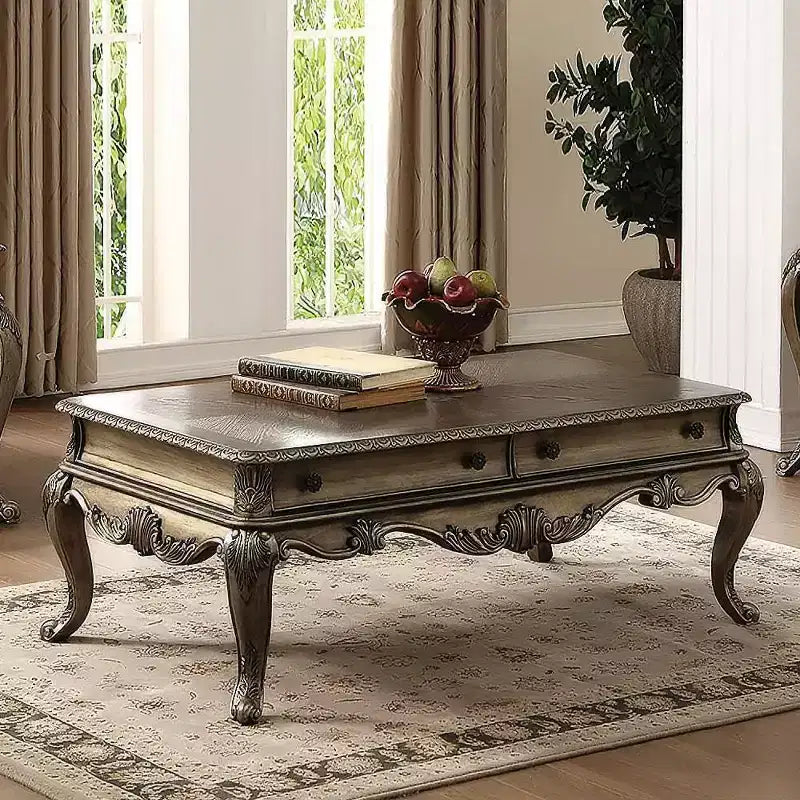 Tavolino da caffè Ragenardus di Acme Furniture, finitura rovere vintage