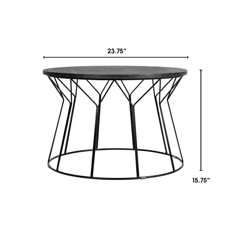 Tavolino da Caffè Fleur Noir Black - Adore Decor