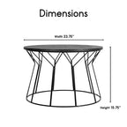 Tavolino da Caffè Fleur Noir Black - Adore Decor