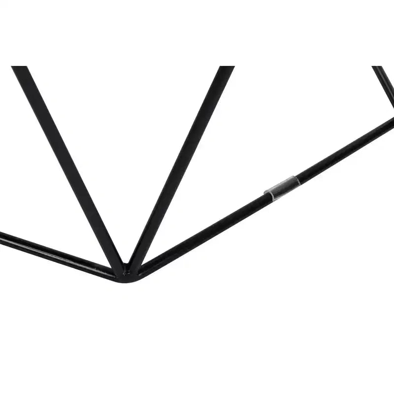 Adore Decor Element Tavolino Geometrico Nero Notte: Esagonale, Struttura in Ferro, Nessun Montaggio Richiesto