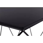 Adore Decor Element Tavolino Geometrico Nero Notte: Esagonale, Struttura in Ferro, Nessun Montaggio Richiesto