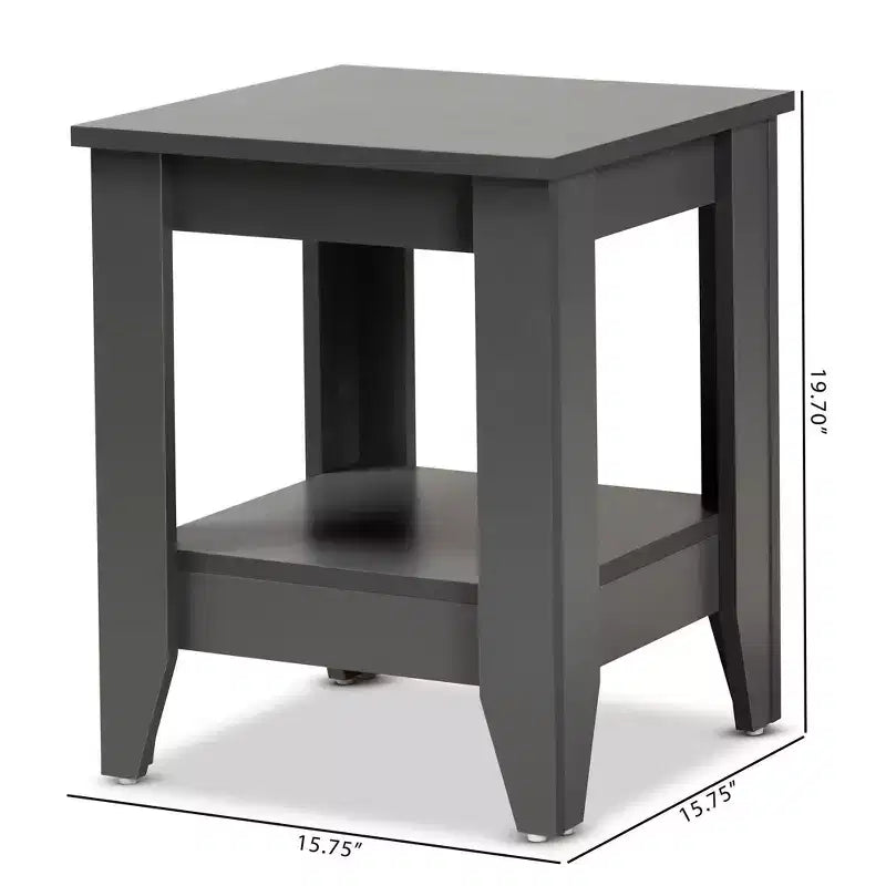 Tavolino Audra Wood grigio - Baxton Studio
