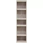 Libreria Willowton Pier Whitewash - Signature Design by Ashley: A scala a 4 ripiani, Legno composito, Ferramenta in metallo