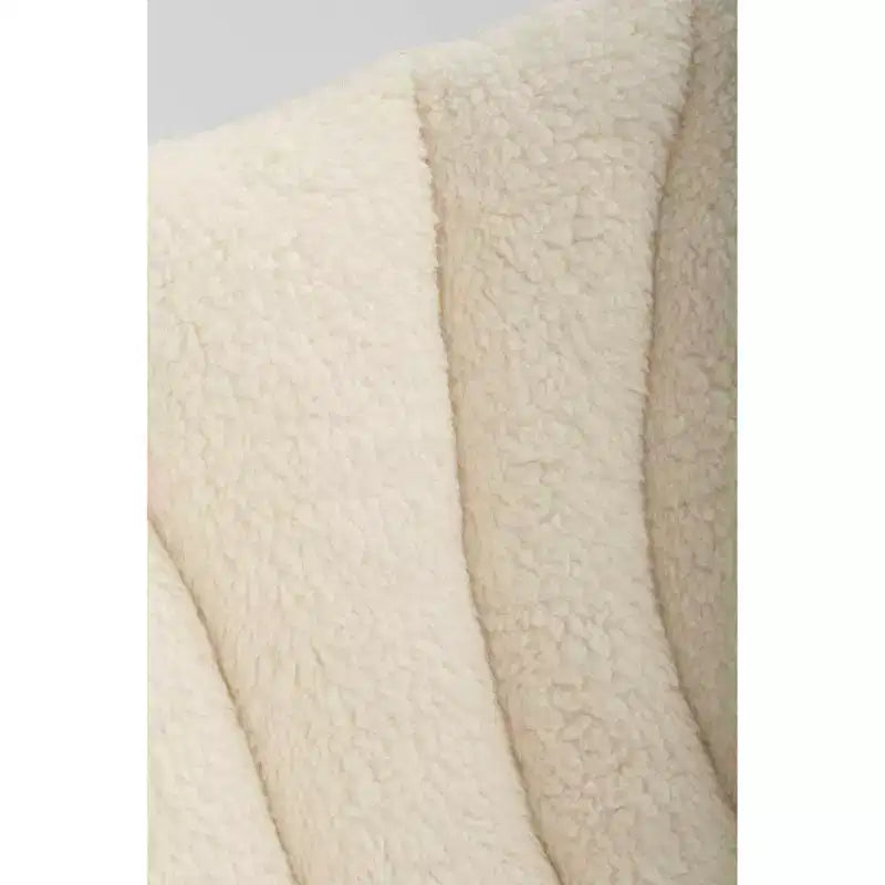Sedia Butterfly Dorm in pelliccia sintetica color crema - Room Essentials