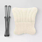 Sedia Butterfly Dorm in pelliccia sintetica color crema - Room Essentials