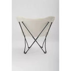 Sedia Butterfly Dorm in pelliccia sintetica color crema - Room Essentials