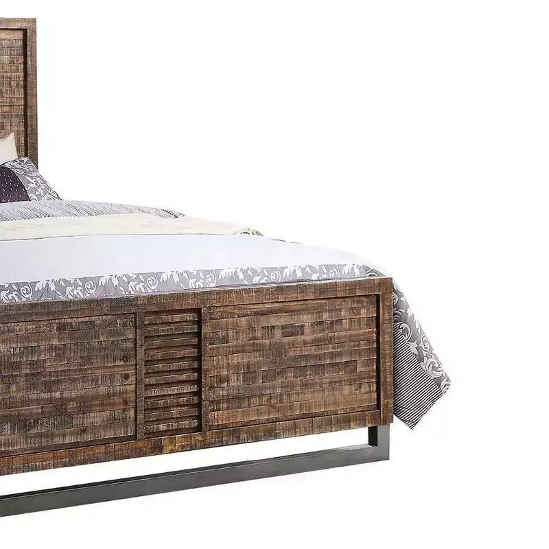 Letto Queen Andria di Acme Furniture, Rovere rigenerato