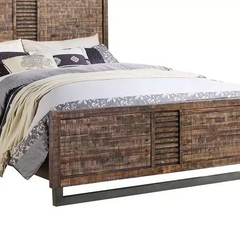 Letto Queen Andria di Acme Furniture, Rovere rigenerato