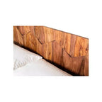 Letto Queen Armand Marrone - Alder Bay: Stile Mid-Century, Design a Piattaforma, Testiera in Legno, Nessuna Rete a Molle Necessaria