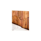 Letto Queen Armand Marrone - Alder Bay: Stile Mid-Century, Design a Piattaforma, Testiera in Legno, Nessuna Rete a Molle Necessaria