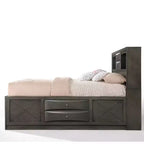 Letto Queen Acme Furniture 91" Ireland, finitura rovere grigio