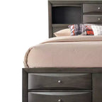 Letto Queen Acme Furniture 91" Ireland, finitura rovere grigio