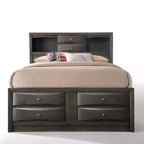Letto Queen Acme Furniture 91" Ireland, finitura rovere grigio