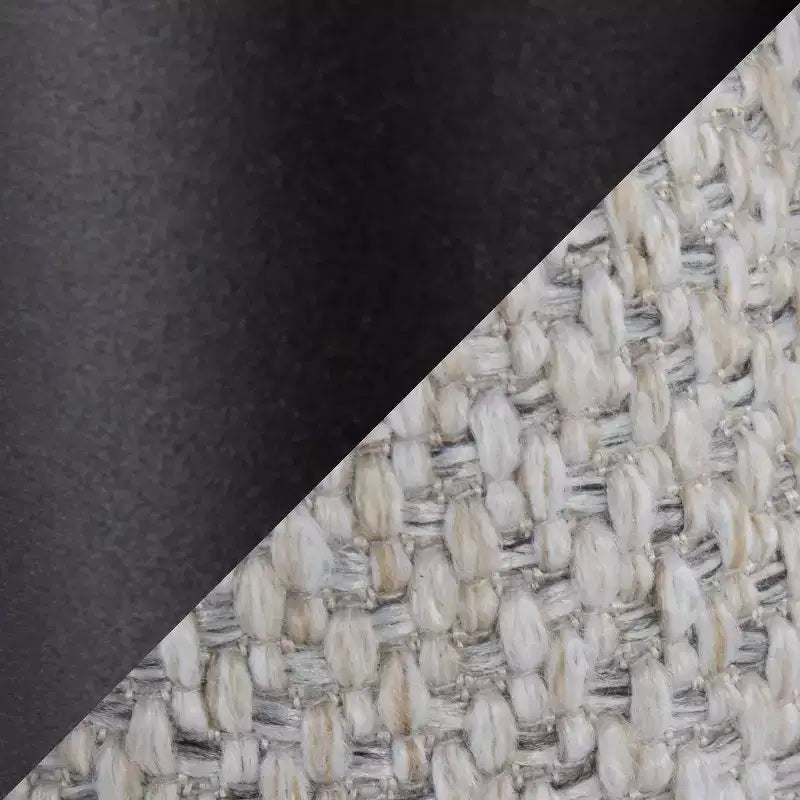 Testiera Regina Intrecciata Matisse in Poliestere/Metallo Nero/Crema - LumiSource