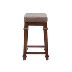 Sgabello da bar Kennedy senza schienale, altezza bancone, in legno - Linon