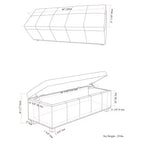 Sgabello contenitore 48 Stanford - Wyndenhall