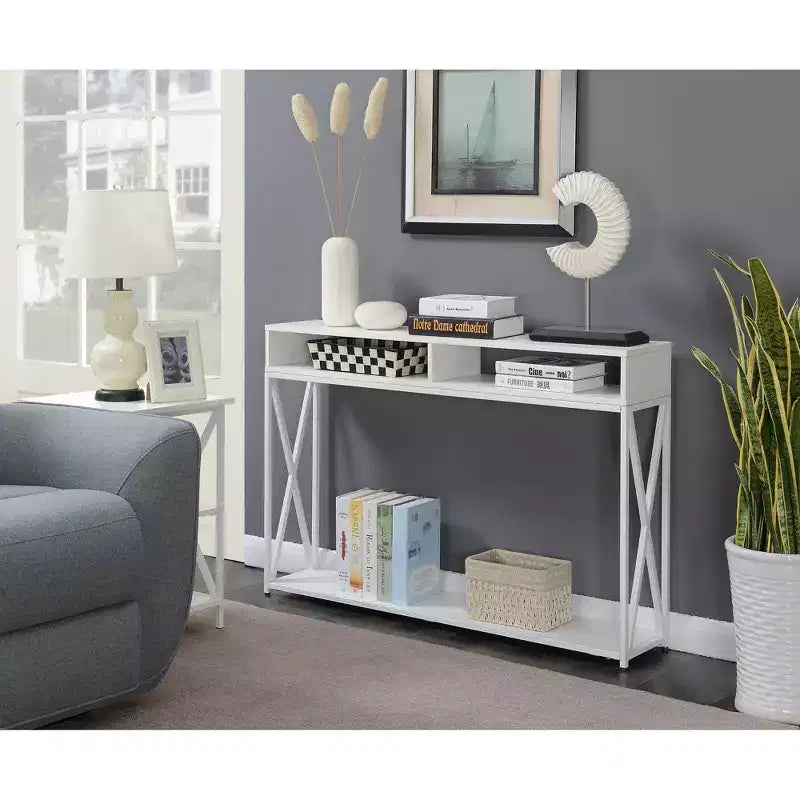 Tavolo Consolle Tucson Deluxe con ripiano - Breighton Home