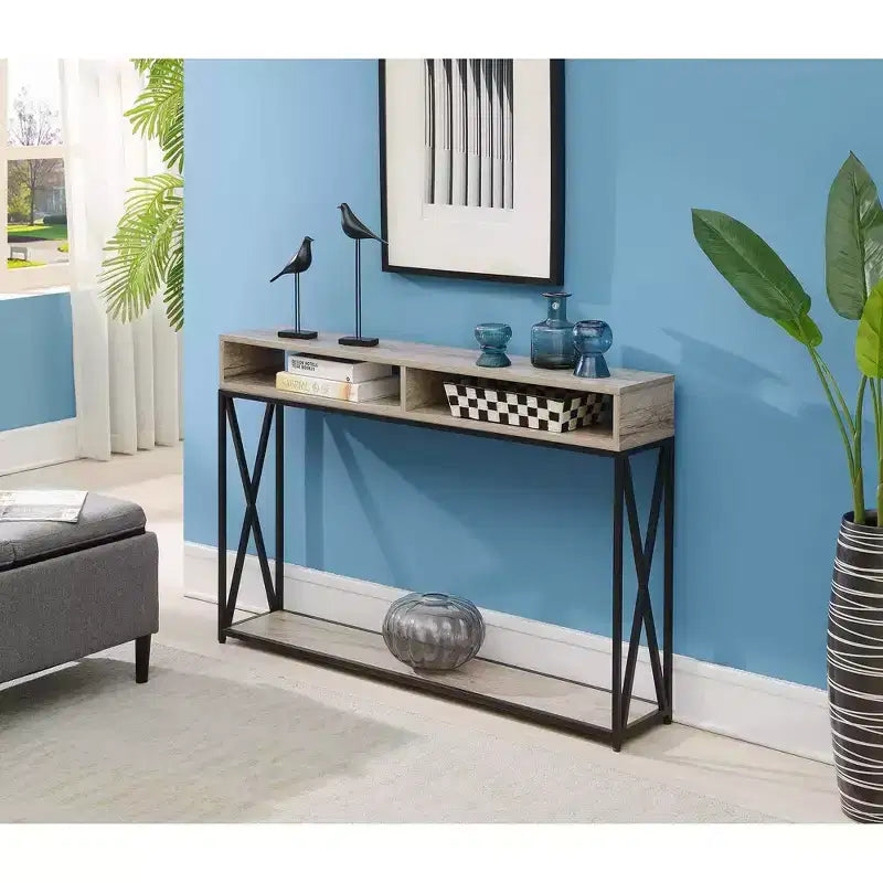 Tavolo Consolle Tucson Deluxe con ripiano - Breighton Home