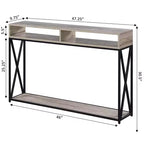 Tavolo Consolle Tucson Deluxe con ripiano - Breighton Home