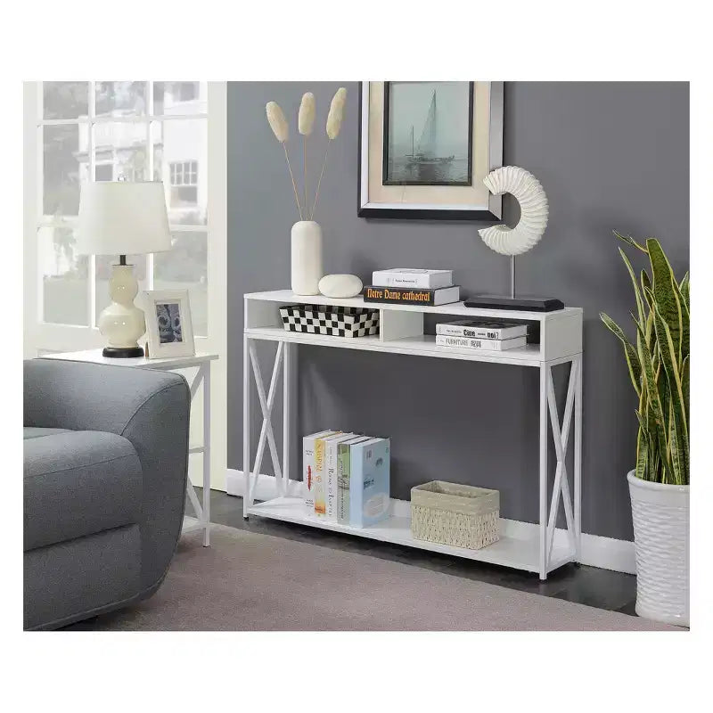 Tavolo Consolle Tucson Deluxe con ripiano - Breighton Home