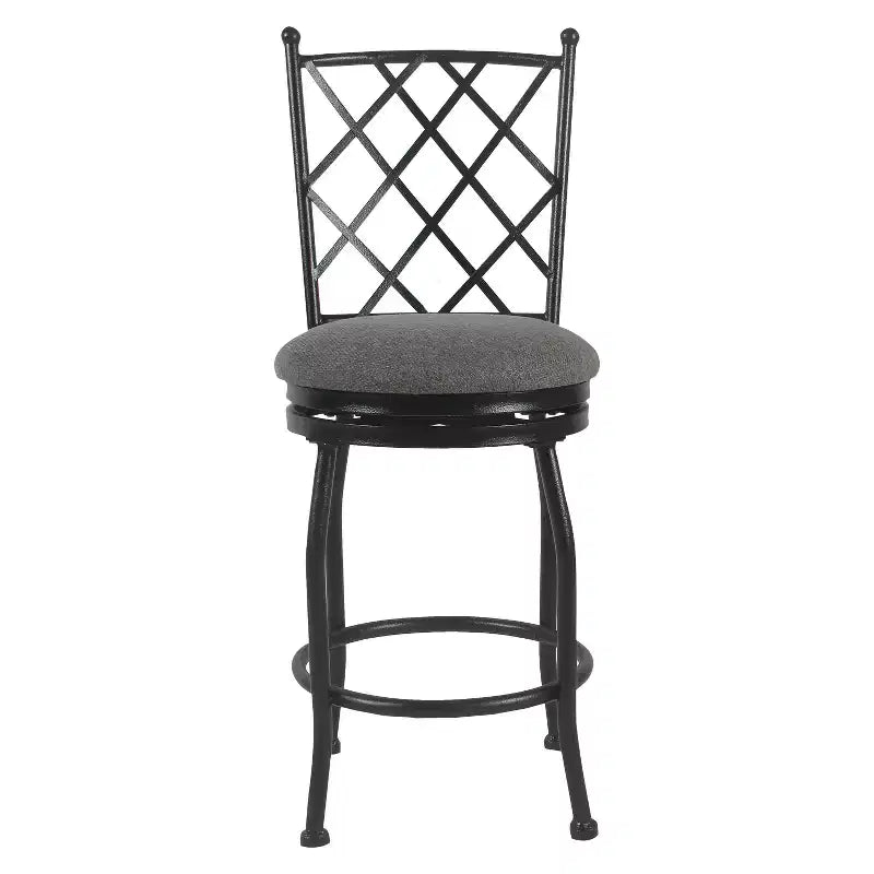 Sgabello da bar Tristan in metallo altezza bancone - HomePop