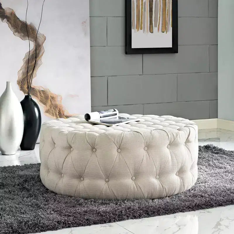 Amour Pouf Imbottito in Tessuto - Modway