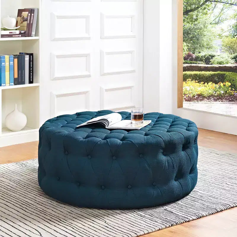 Amour Pouf Imbottito in Tessuto - Modway