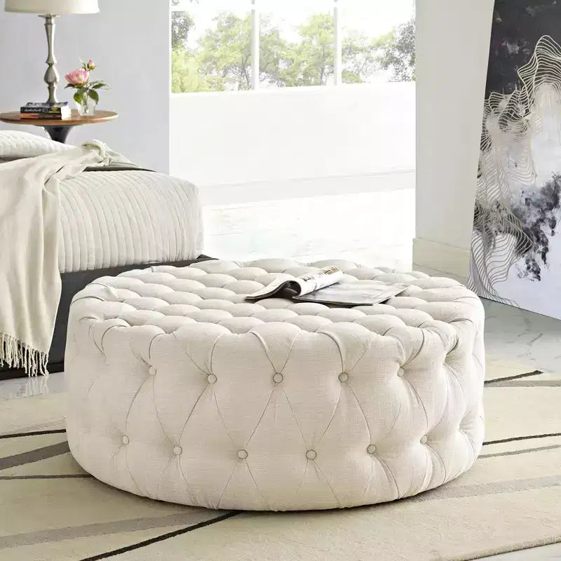 Amour Pouf Imbottito in Tessuto - Modway
